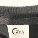 Zyia  Size Small Black Community Block Logo Spellout Crewneck Sweatshirt Photo 3