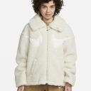 Nike  Sportswear Sherpa Fleece Swoosh Full Zip Jacket Zip Large Logo NEW Photo 4