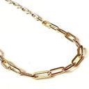 Tehrani Jewelry 14k real gold paperclip necklace | 16” | paperclip 4.5 mm chain necklace | Photo 0