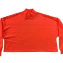 New Look  brand, neon orange/coral fluffy crop top Sz Small Photo 0