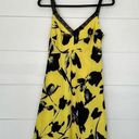 Jason Wu  Women’s 4 Yellow Black Floral Midi Dress Photo 1