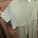 casual two piece loungewear set Green Size M Photo 3