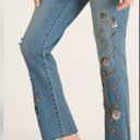 Chico's CHICO’S Beaded Vine Girlfriend Ankle EMBELLISHED Jeans SIZE 7/28 Photo 1