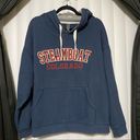 Ouray  Sportswear navy blue steamboat Colorado hoodie, front tunnel pockets. Photo 0