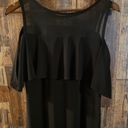 Tiana B Sleeveless Strap Midi Dress Size S Black Ruffle Top.     Bust to bust 14 length 35 Photo 1