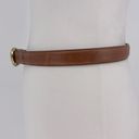 Coach  Brown Leather Belt Size Medium 8400 in British Tan Solid Brass Buckle Photo 2