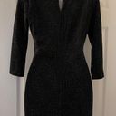 Trixxi Black Metallic NWT Bodycon Long Sleeve Short Dress Photo 1