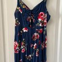 Xhilaration Blue Floral Sundress Photo 0