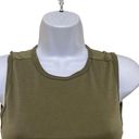 n:philanthropy n philanthropy Womens XS Buenos Tank Top Olive Green Ruched Side Long Length NWT Photo 6