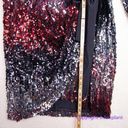 City Chic NEW  Irresistible Sequin Long Sleeve Faux Wrap Dress, red silver, 18 Photo 9