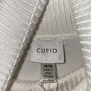 cupio  Color Block Sweater M Turtleneck Ribbed Knit Long Sleeve Button Detail Photo 3