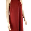 Theory  Espere Dress Size 2 NWT Admiral Tie Neck A-Line Red Photo 4