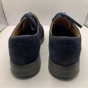 Clarks  Artisan UNSTRUCTURED Women's Blue Suede/Leather Oxford Lace Up Shoes 7M Photo 8