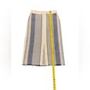 Lafayette 148  Adelina Striped Pencil Skirt Fringe Hem Midi Cotton Blend Size 4 Photo 6