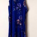 Xhilaration Blue Floral Halter Dress Photo 3