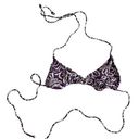 American Eagle Y2K AEO  purple print triangle bikini top size Large Photo 0