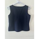 St. John  Tank Sweater Wool Sleeveless Scoop Neck Navy Blue Small Photo 3