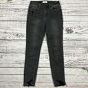 Carly Jean Los Angeles Carly Jean Blake skinny jeans black wash distressed size 5 Photo 3