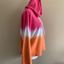 Calvin Klein Jeans Pink And Orange Ombré Hoodie Sweatshirt  Photo 1