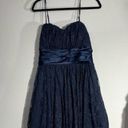 Charlotte Russe  Navy Blue Lace Strapless Mini Dress Size Large Photo 0