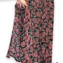 LuLaRoe  Joy Black Floral Print Long Sleeveless Duster Vest Size Small Photo 2