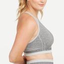 Spanx BNWT  Spacedye Cloudy Gray Seamless Sculpt Sports Bra S Padded Criss Cross Photo 2