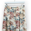 American Vintage Vintage Casual Corner Cream Floral High Waisted Button Midi Skirt 6 Photo 1