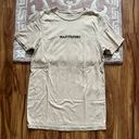 Passports Nude tan embroidered t-shirt “ Masterpiece “ Passport brand S Photo 4