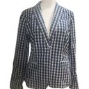 Banana Republic  Blue Plaid Shirt Blazer Size Small Photo 0