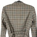 BCBGMAXAZRIA  Plaid Belted Long Blazer with Shoulder Pads, Womens XL, NWT Photo 6