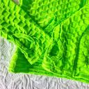Hot Kiss NWT  Neon Green Hoodie Jacket Thumb Sleeves Juniors Medium Photo 1