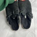 Birkenstock Boston Shearling Slip On Sandal Slippers Photo 4