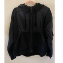 Free People Movement  In Bound Hooded Zip Up Mix Fabric Athleisure Jacket Size L Photo 3