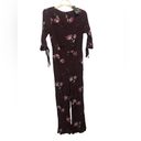 Wild Fable New  Plum Floral Jumpsuit Romper Size XS Photo 2