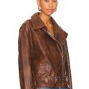 superdown  Lana Faux Leather Jacket in Brown Photo 3