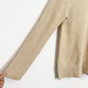 Banana Republic  Merino Wool Blend Mock Neck Ribbed Sweater Beige Tan Size Small Photo 4