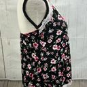 Marilyn Monroe  Pajama Tank Top Camisole Black Floral White Lace Pink Straps Photo 2