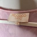 Rococo  Sand Hikari Poly Jacquard Georgette Mini Dress Pink Purple Size Small Photo 5