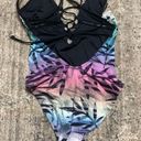 PilyQ New.  lace up front multicolored bamboo print swimsuit. Normally $149 Photo 8