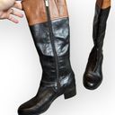 Bandolino Leather Zip Buckle Knee High Women’s Boots Black & Brown Size 9M Photo 6