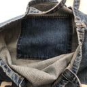 American Eagle 2000s Y2k  Outfitters navy blue denim jean ripped distressed tote bag purse with inner compartment  Excellent condition Photo 4