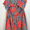 Ulla Johnson NEW  Olympia Cut Out Waist Fit & Flare Midi Dress Flamingo Size 16 Photo 9