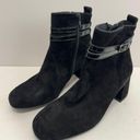 Paul Green  Boots Size 6US Black Sydney Italian Leather Block Heel Side Zip NEW Photo 2