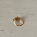 Madewell NWOT  10k gold plated signet heart ring Photo 1