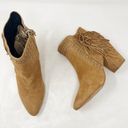 Rebecca Minkoff [ Ilan Brown Suede Leather Fringed Pointed Toe Ankle Boots 9.5 Photo 4