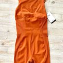 Nike New  Yoga Dri-Fit Luxe 5" Jumpsuit | Dark‎ Russet Orange Size M Photo 0