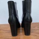 Vintage vtg 90s 1990s Y2K 2000s Black Square toe chunky Block Heel Boots retro Size 10 Photo 6