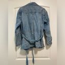 Gap ✨ EUC | Vintage  women’s denim jacket with wrap around tie belt — large P Photo 3