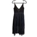 Cynthia Rowley Dress - Double V-Neck Crepe Diamond Cutout Skirt - Sz. 6 Photo 2