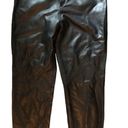 Butter Soft Le Cuir Niko Leather  High Waisted Trouser Pant Sz. 14 Black Lined Photo 0